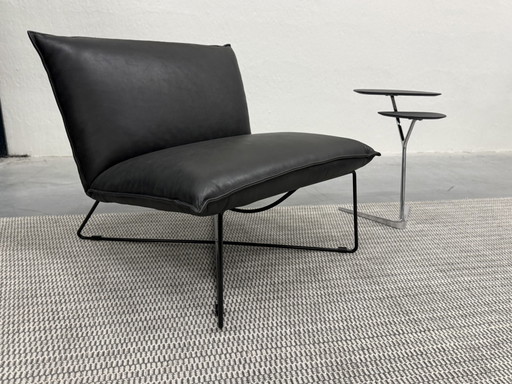 Jess Design Earl Fauteuil Black Bonanza Leer