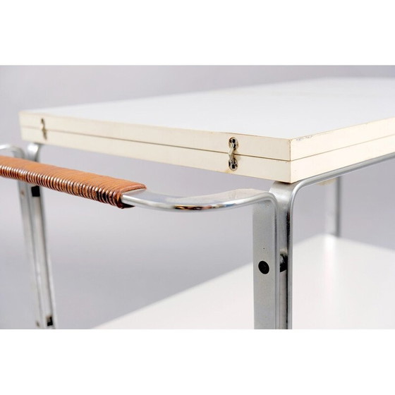 Image 1 of Vintage ijzeren en houten serveerwagen van Horst Brüning voor Kill international, 1969