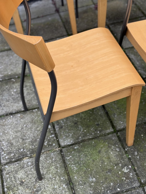 Image 1 of 4x Ikea Nordisk Stoelen Door Tina Christensen