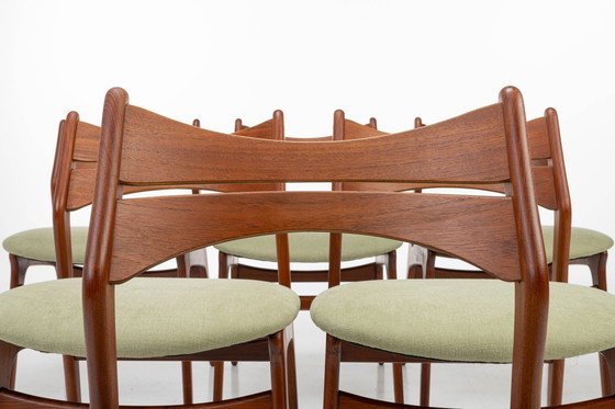 Image 1 of Vintage eetkamerstoelen van Erik Buch voor Christian Christensen Møbelfabrik, 1960S, set van 6 - Vintage Stoelen