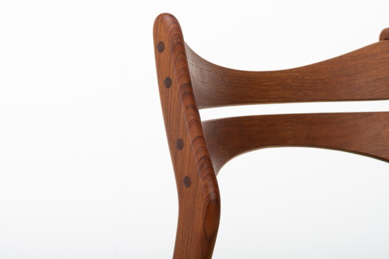 Image 1 of Vintage eetkamerstoelen van Erik Buch voor Christian Christensen Møbelfabrik, 1960S, set van 6 - Vintage Stoelen