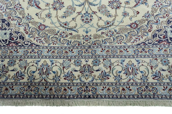 Image 1 of Handgeknoopt Oosters Tapijt Nain 9La met Zijde - 345 X 245 Cm