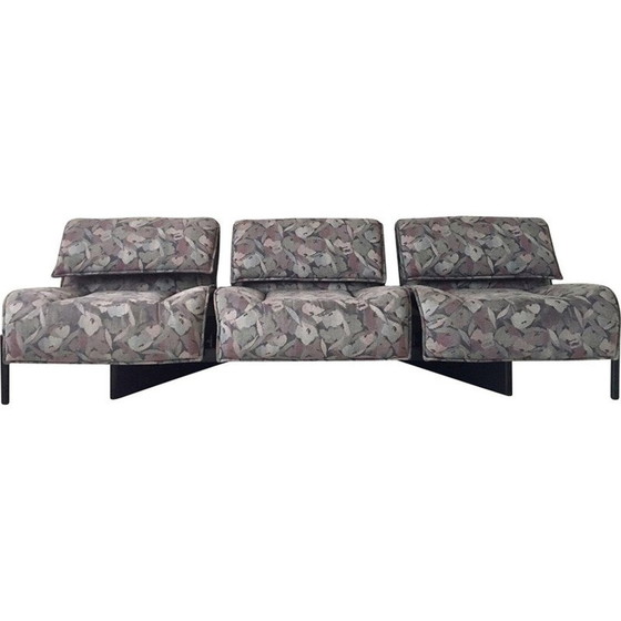 Image 1 of Vico Magistretti Pastelkleurige "Veranda" Sofa voor Cassina - 1980