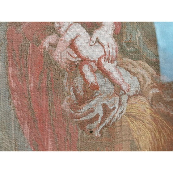 Image 1 of Vintage wandtapijt lijst "Aanbidding van de Koningen" in hout door Peter Paul Rubens, Engels