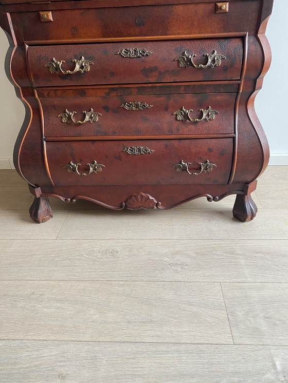 Image 1 of Buik secretaire met vele vakjes