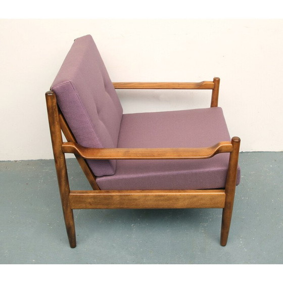 Image 1 of Vintage fauteuil in kleur lila 1960