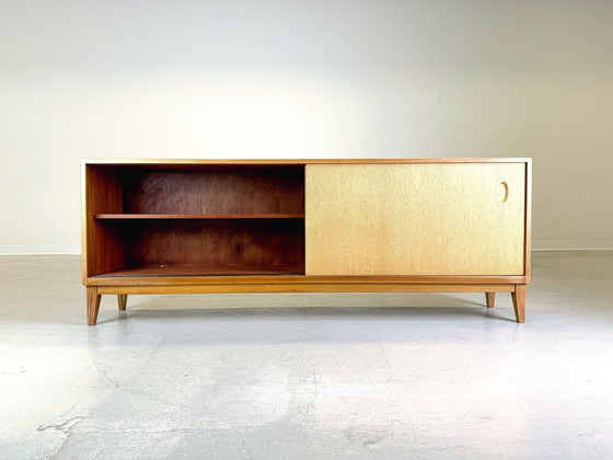 Image 1 of Mid Century Dressoir Ii Wk Möbel Georg Satink Walnoot Eik