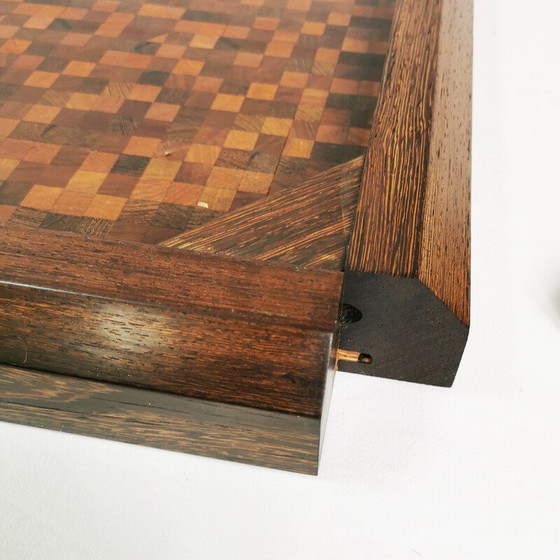 Image 1 of Vintage massief houten salontafel door Gorm Christensen en Rolf Middelboe voor Tranekaer, Denemarken 1970