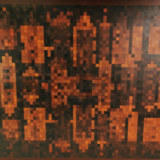 Image 1 of Vintage massief houten salontafel door Gorm Christensen en Rolf Middelboe voor Tranekaer, Denemarken 1970