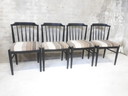 4x Vintage spijlenstoel