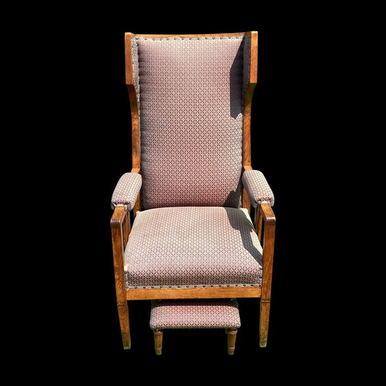 Image 1 of Art Deco Wingback Stoel