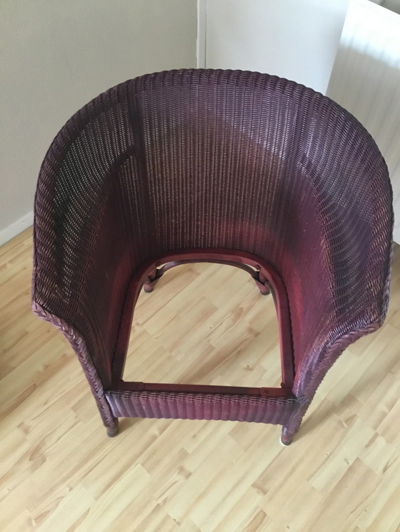 Image 1 of 2x Antieke Lloyd Loom Stoelen