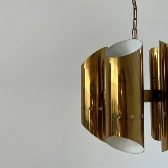 Image 1 of Vintage messing hanglamp, Zweden 1980