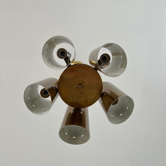 Image 1 of Vintage messing hanglamp, Zweden 1980