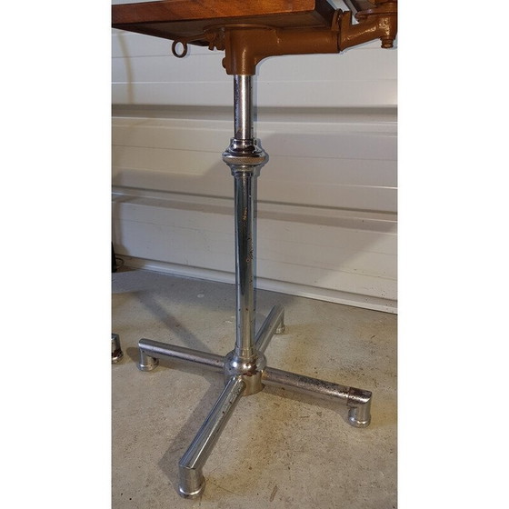 Image 1 of Paar vintage houten bijzettafels