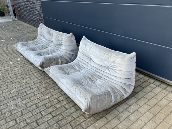 Image 1 of Volledig Authentieke Ligne Roset Togo 2 En 3Zit (September 1990)