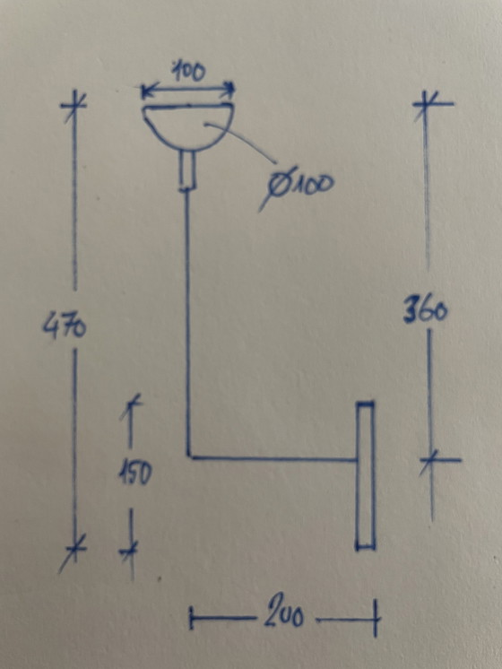 Image 1 of 2x LedsC4 wand armatuur met melkglas kap