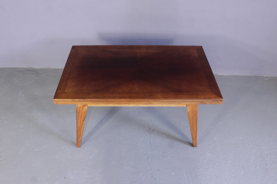 Image 1 of Vintage eettafel in hoogte verstelbare salontafel Scandinavisch