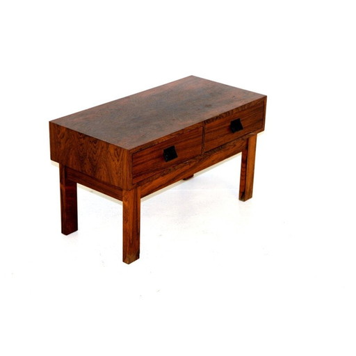 Vintage palissanderhouten console van Glas & Trä, Zweden 1960