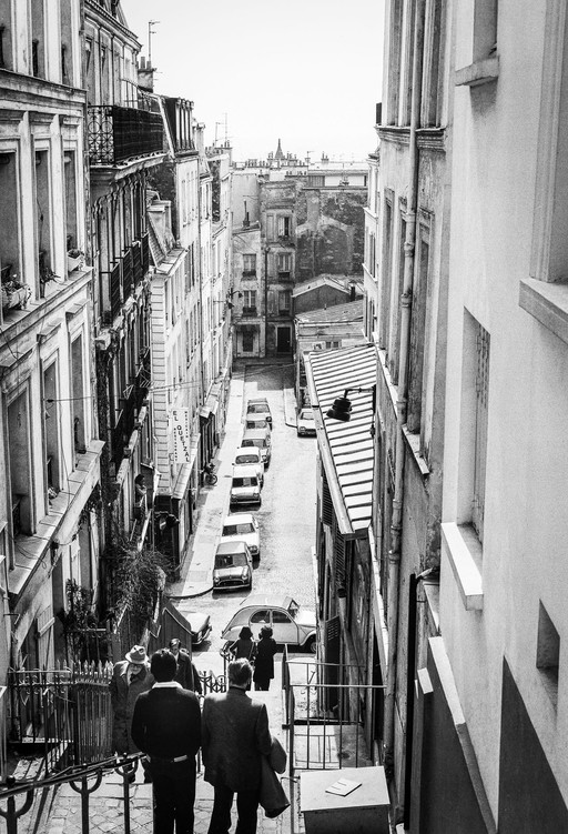 Robbert Frank Hagens  - The Stairs of Montmartre, Paris 1976