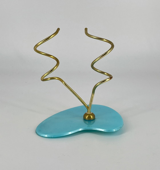 Image 1 of Plastic vaas in Mid Century design uit Duitsland 1950