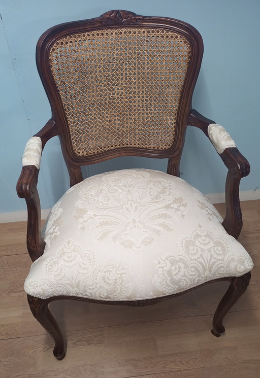 Lodewijk XV fauteuil in Italiaanse stijl, 1950