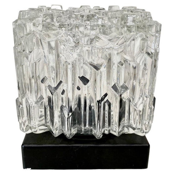 Image 1 of Mid century plafondlamp van glas en bakeliet door Helena Tynell