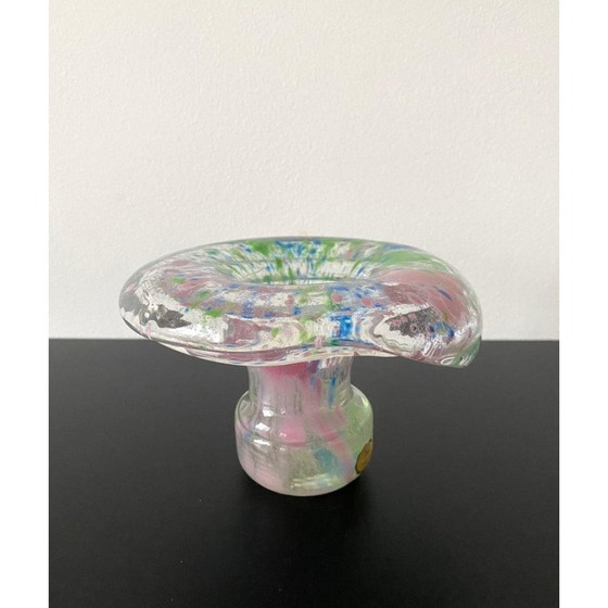 Image 1 of Mid century plafondlamp van glas en bakeliet door Helena Tynell