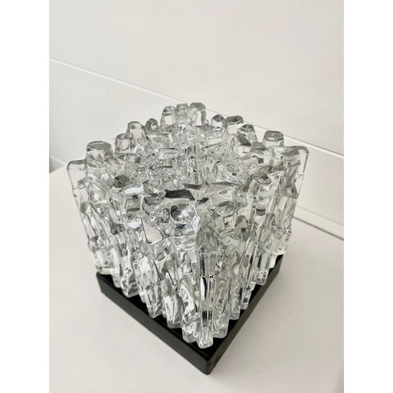 Image 1 of Mid century plafondlamp van glas en bakeliet door Helena Tynell