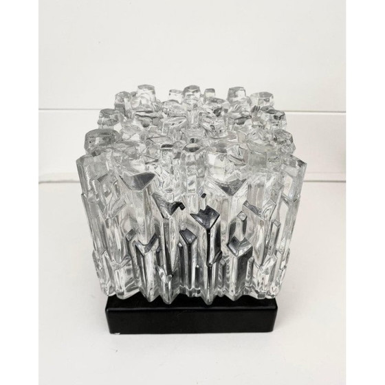 Image 1 of Mid century plafondlamp van glas en bakeliet door Helena Tynell