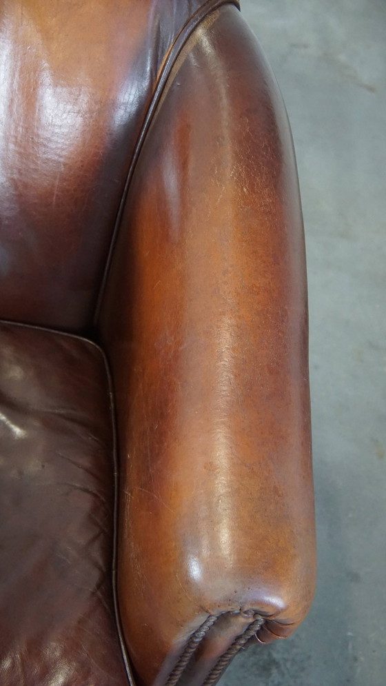 Image 1 of 2 X Vintage Schapenleren Clubfauteuil