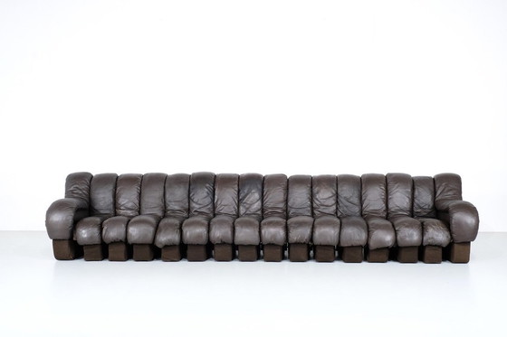 Image 1 of Non Stop Lederen Sofa " Ds 600 " Voor De Sede, Zwitserland 1970S.