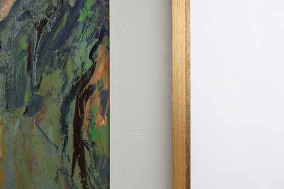 Image 1 of Mid Century Olieverfschilderij van een kind gesigneerd door de Belgische kunstenaar Jan Vandekerckhove