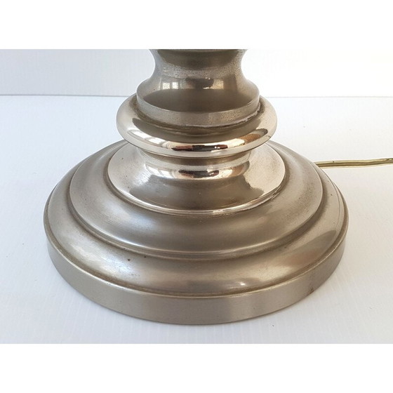 Image 1 of Vintage lamp in verzilverd staal, Frankrijk 1970