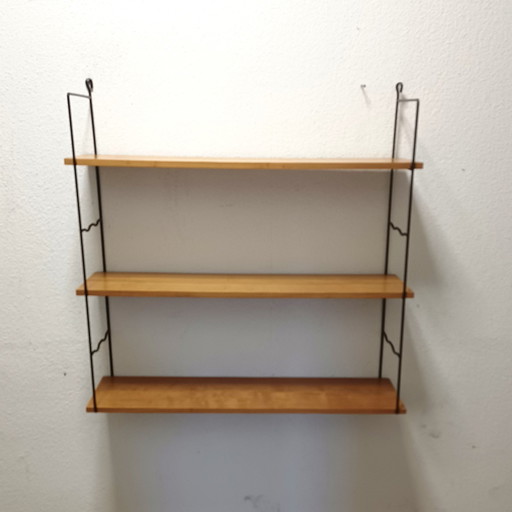 zestiger jaren wand/boekenrek met drie planken 