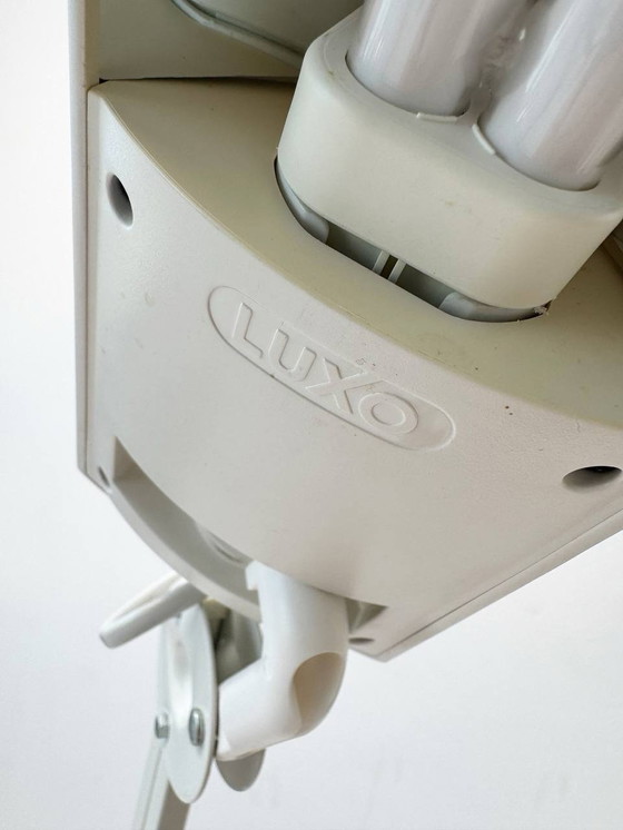 Image 1 of Witte Glamox-werklamp van Luxo