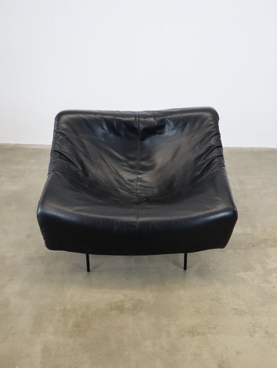 Image 1 of Vintage 80S Butterfly Chair Zwart Leer Gerard Van Den Berg Montis