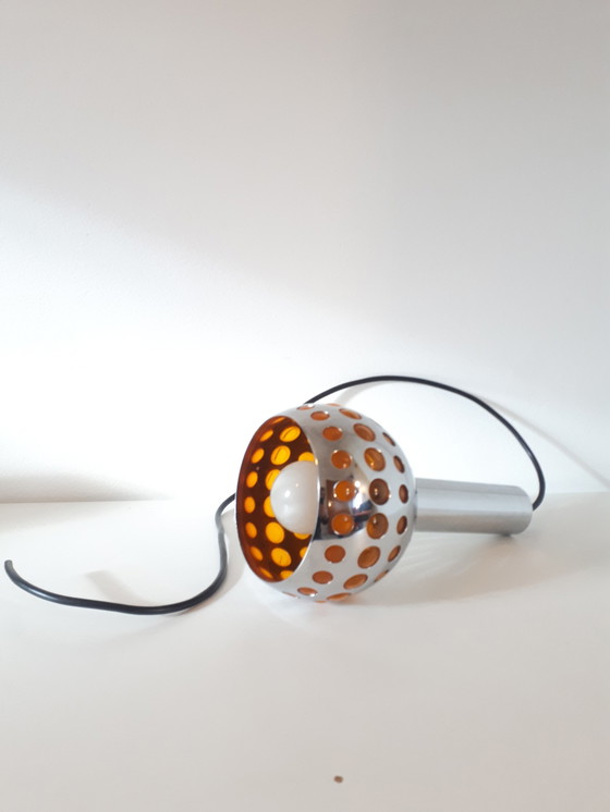 Image 1 of 70's vintage hanglamp chromen spaceage lamp