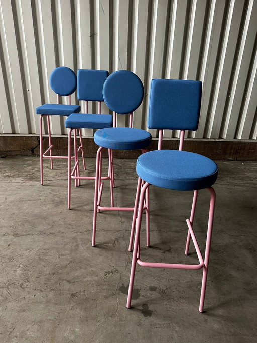 Kruk Bar Stool 4 X Design By Frederik Roije For Puik 