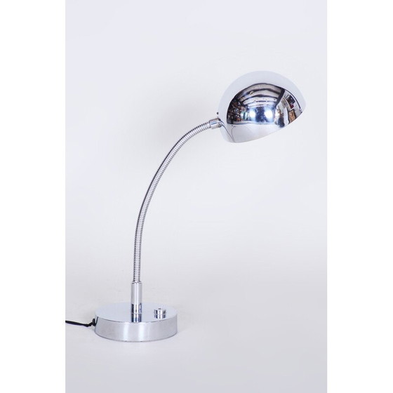 Image 1 of Vintage chromen Bauhaus tafellamp van M. Prokop, jaren 1920