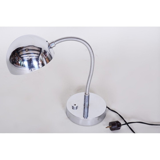 Image 1 of Vintage chromen Bauhaus tafellamp van M. Prokop, jaren 1920