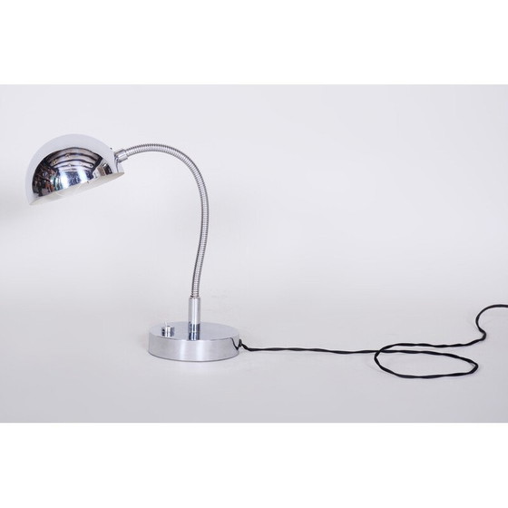 Image 1 of Vintage chromen Bauhaus tafellamp van M. Prokop, jaren 1920