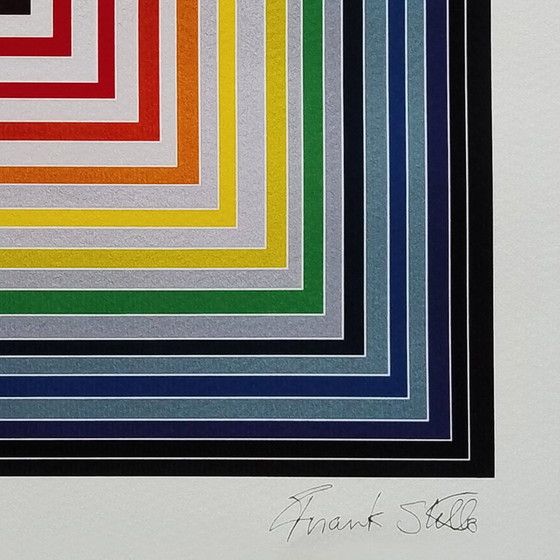 Image 1 of 2000S Prachtige Frank Stella (naar) "Lettre Sur Les Aveugles" Limited Edition Litho van Adagp-Paris