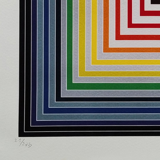 Image 1 of 2000S Prachtige Frank Stella (naar) "Lettre Sur Les Aveugles" Limited Edition Litho van Adagp-Paris