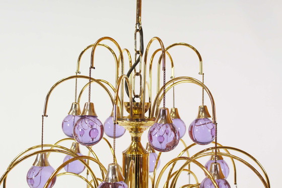 Image 1 of Vintage Italiaanse messing hanglamp