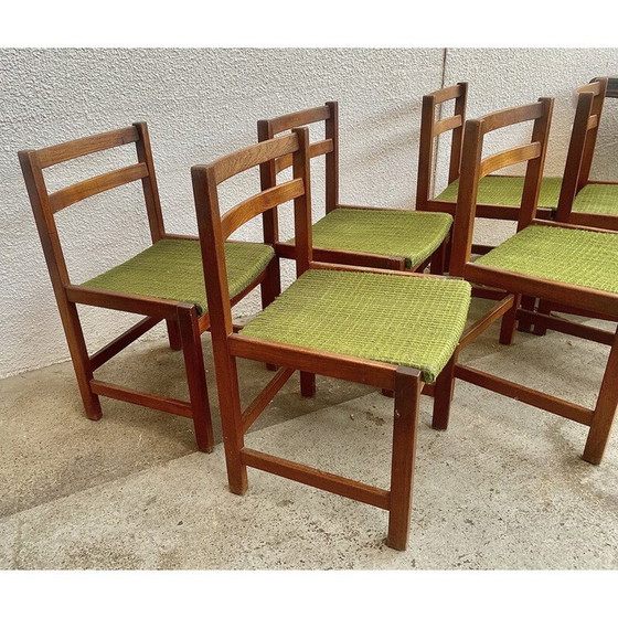 Image 1 of Set van 6 vintage teakhouten stoelen van Ulferts Tibro, Zweden 1960