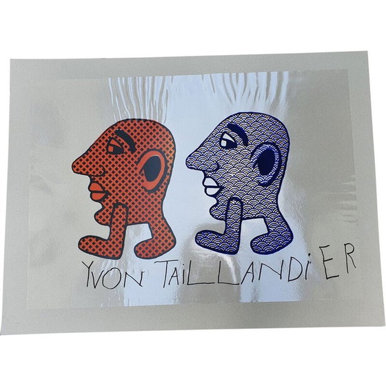 Image 1 of Zeefdruk kapitipède duo 4 vintage van Yvon Taillandier, 2015