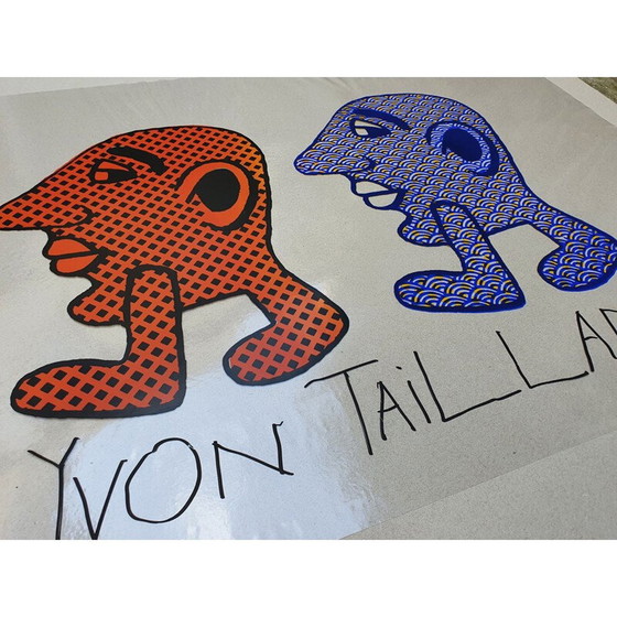 Image 1 of Zeefdruk kapitipède duo 4 vintage van Yvon Taillandier, 2015