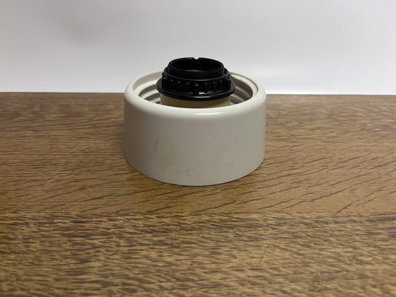 Image 1 of Vintage Gemarmerde Strakke Plafondlamp Art Deco Jaren Dertig