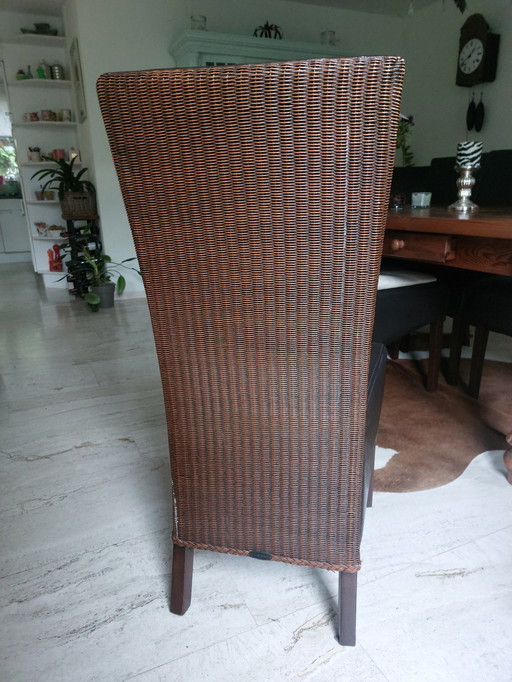 7 X Lloyd Loom Eetkamerstoelen